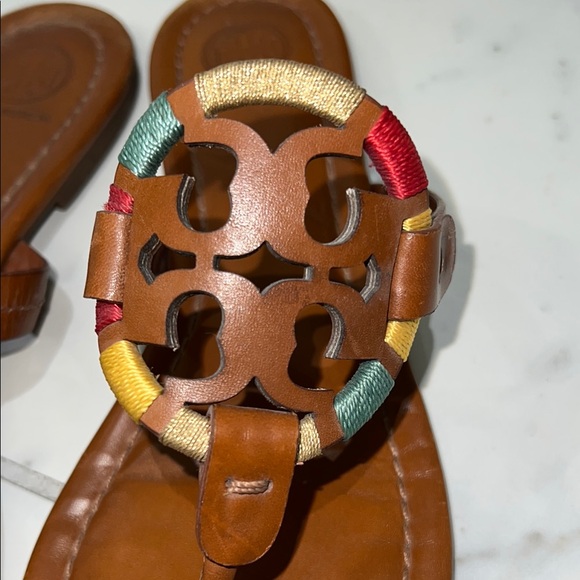 Tory Burch Miller Sandals with Signature Medallion - Multicolor - Picture 5 of 5